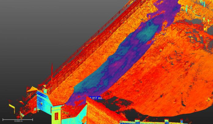 VGTU lazeriniu 3D skeneriu atliktas Gedimino kalno „žaizdų“ matavimas